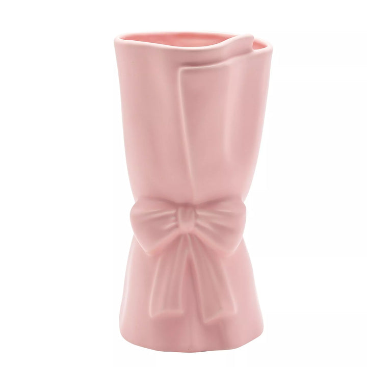 Pale pink bouquet vase by Widdop &amp; Co from Cornucopia Home and Gift, featuring a decorative floral design.