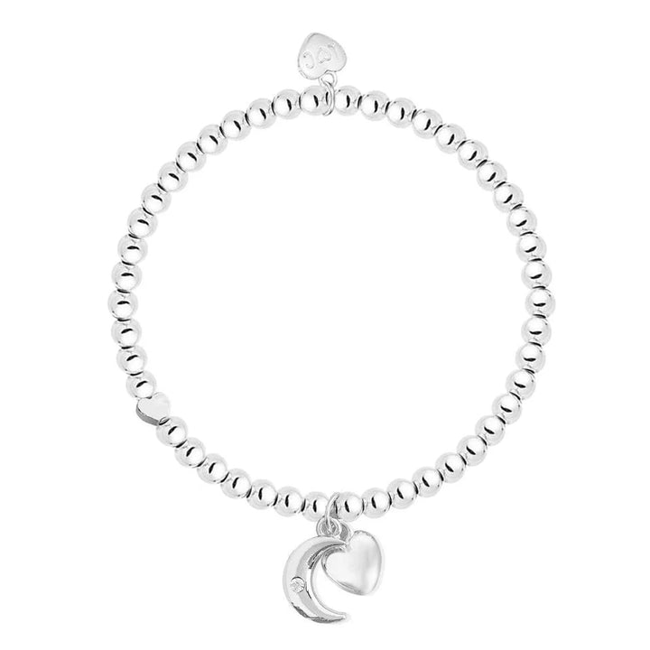 Love You To The Moon and Back Bracelet - Silver