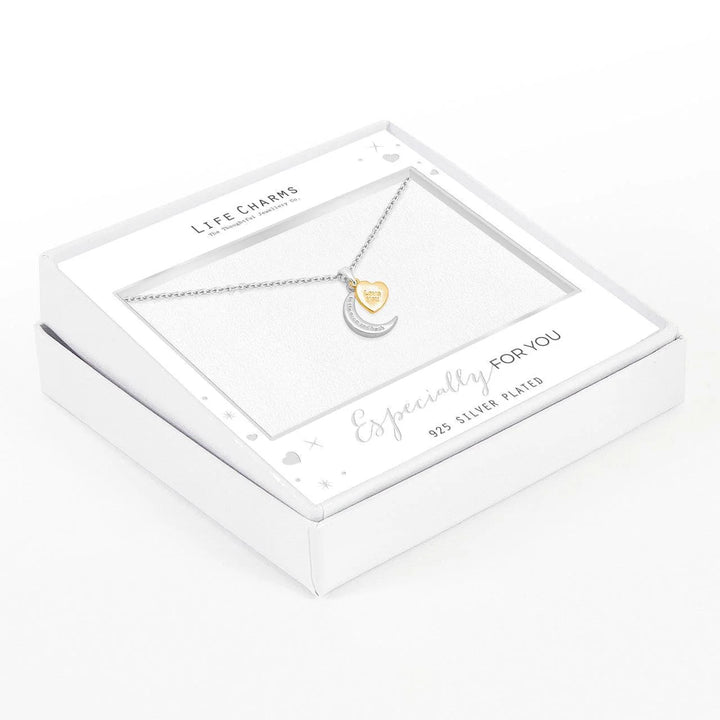 To The Moon and Back necklace - silver