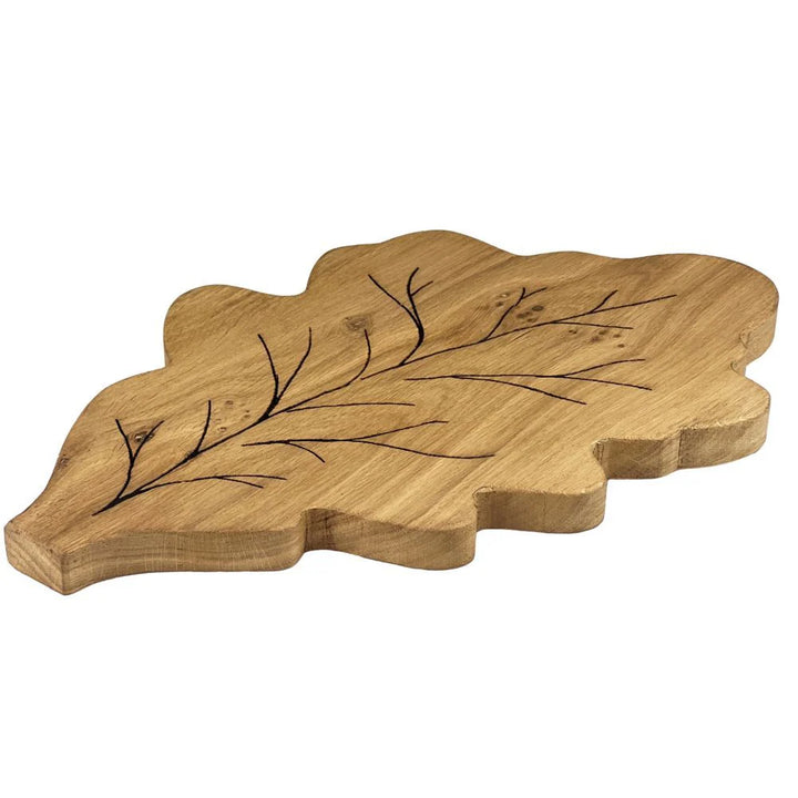 Selbrae House Framed Oak Serving Board - Oak Leaf