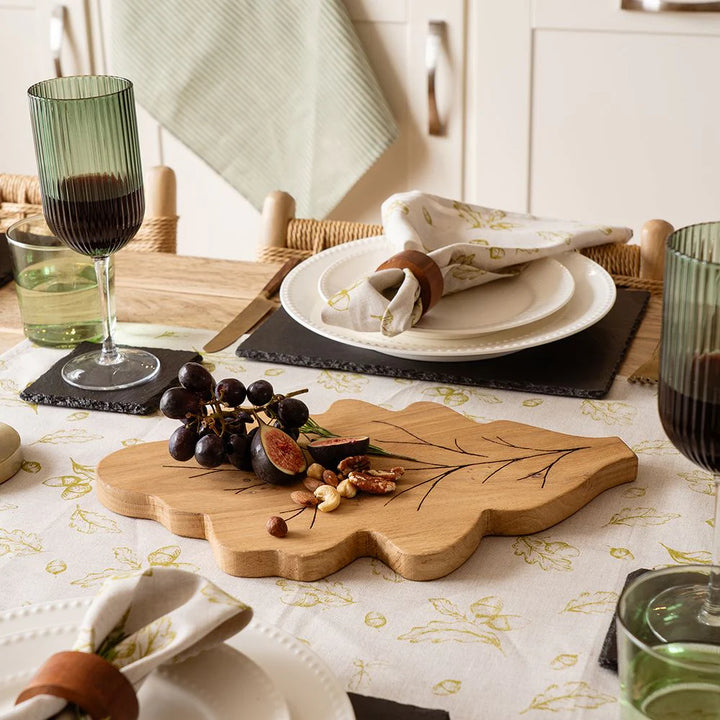 Selbrae House Framed Oak Serving Board - Oak Leaf