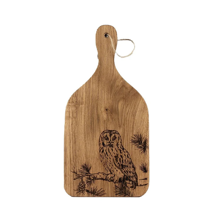 Selbrae House Medium Oak Hanging Paddle - Tawny Owl