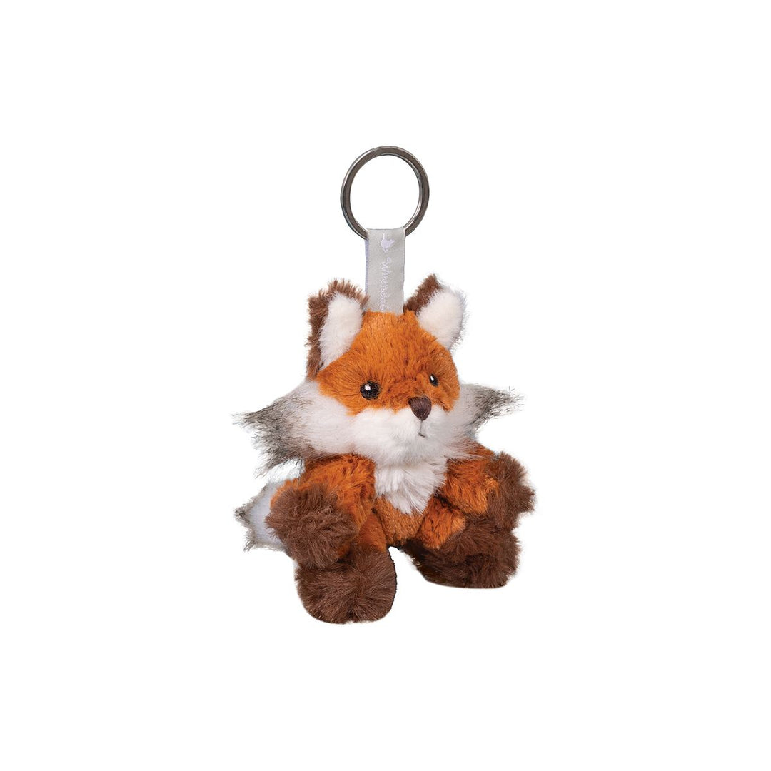 Wrendale Designs plush fox keyring featuring a detailed autumn-themed fox design, perfect for keys or bags.