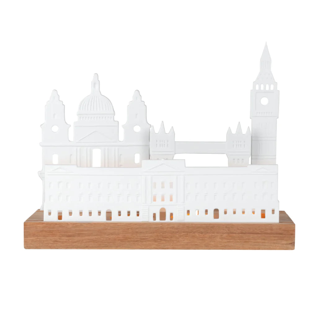 Cornucopia Home and Gift Räder City Skyline London decorative radër featuring iconic London skyline design.
