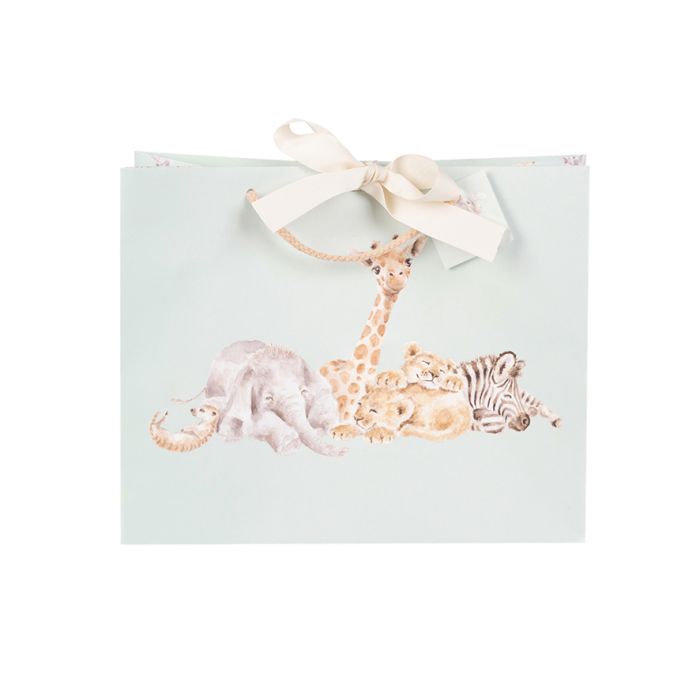 Wrendale Designs Little Savannah gift bag featuring animal illustrations, ideal for gifting occasions.