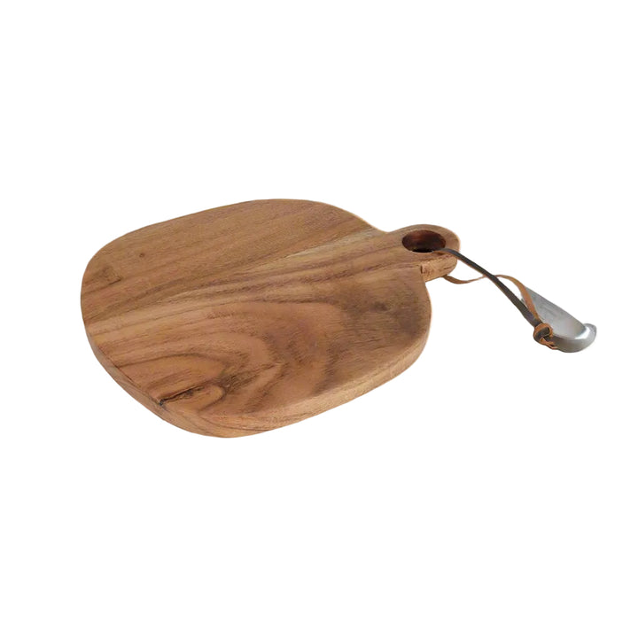Medium acacia chopping board by Cornucopia Home and Gift, featuring a smooth wooden surface perfect for food prep.