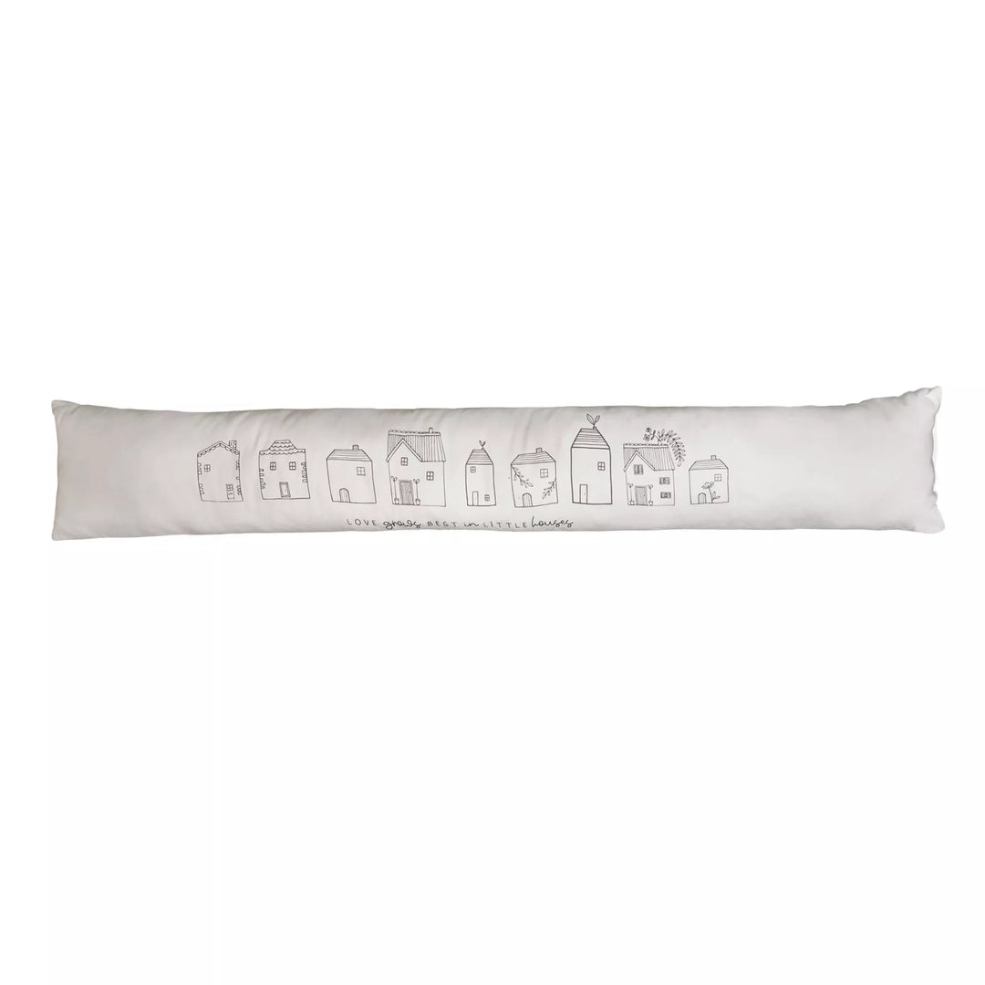 Widdop &amp; Co Moments Draught Excluder with decorative fabric cover for sealing gaps around doors and windows.