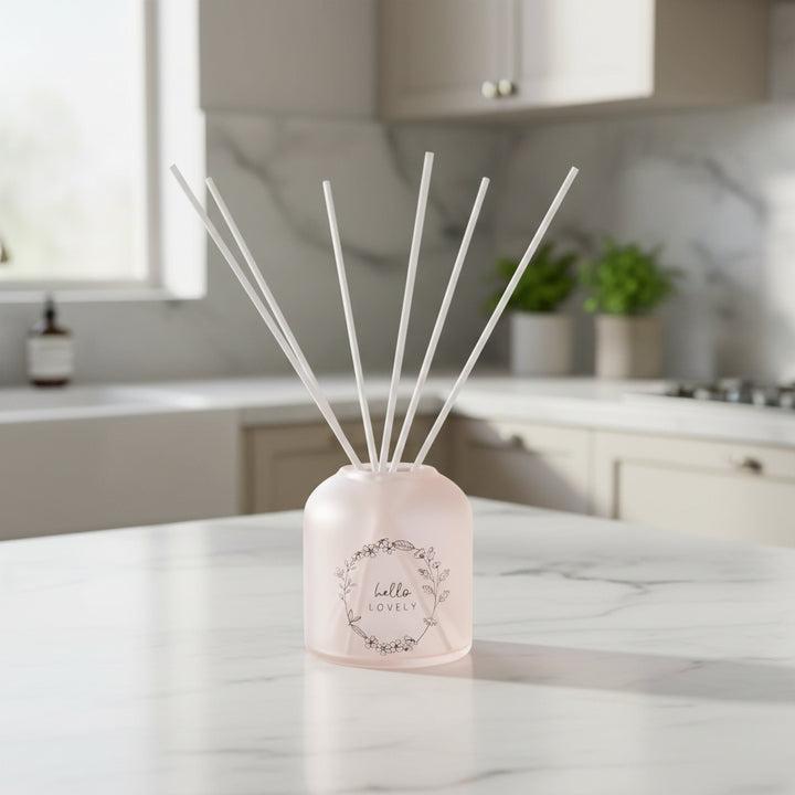 Clear Glass Reed Diffuser - Hello Lovely