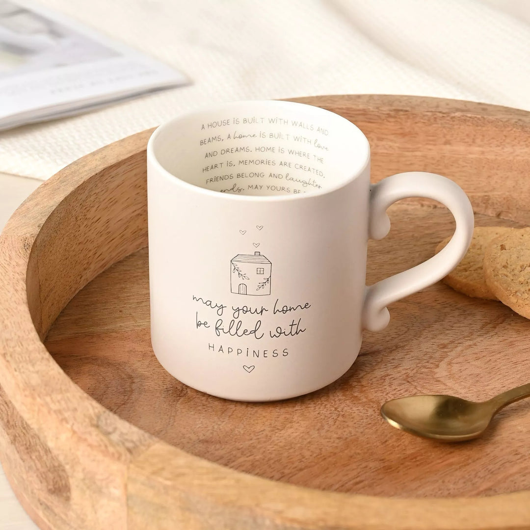 Mug With Inside Words - Happy Home