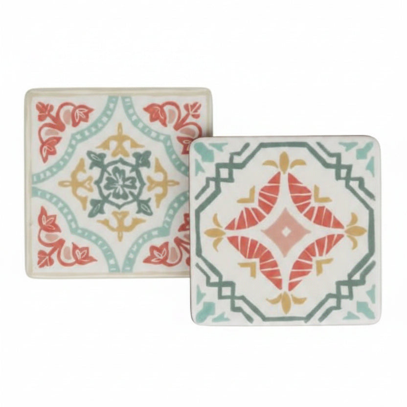 Modern Mosaic Design Resin Coaters - 2 Assorted Design
