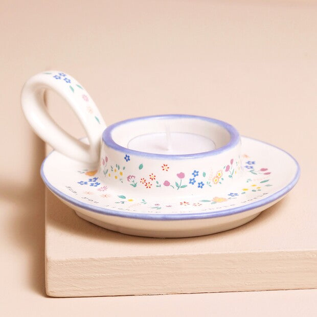 Lisa Angel Mum you light up our world tealight holder with a meaningful word design, crafted for decorative candle display.