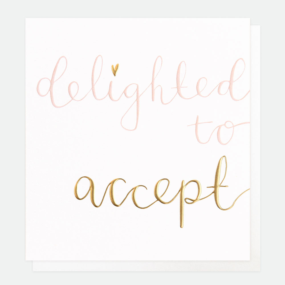 Delighted to Accept Card