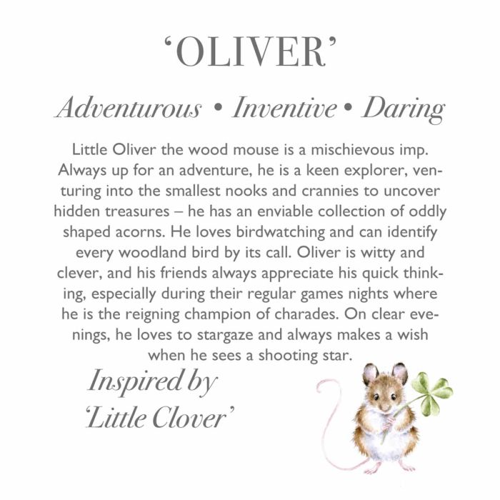 Oliver Medium Mouse Plush