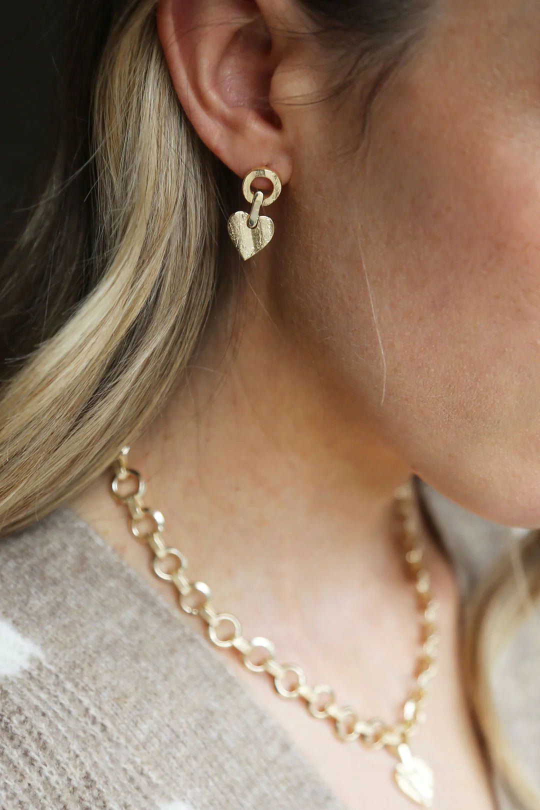 Gold Precious Earrings by Tutti &amp; Co featuring delicate design and shiny finish, perfect for elegant jewelry collection.
