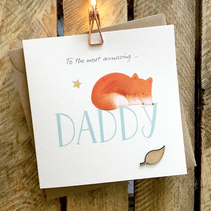 Ginger Betty "To The Most Amazing Daddy" card featuring an owl illustration, ideal for celebrating special dads.