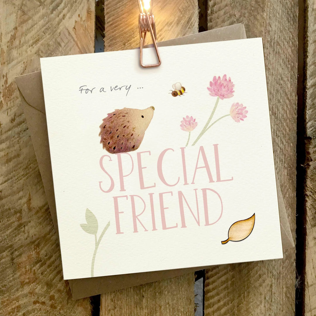 Ginger Betty "To a Special Friend" greeting card featuring an owl illustration, perfect for expressing appreciation to a friend.