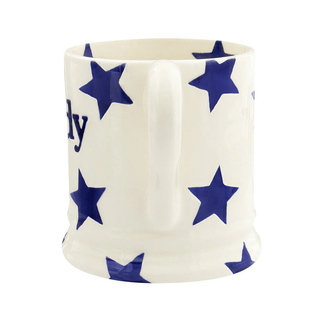 Emma Bridgewater Blue Star Daddy 1/2 Pint Mug