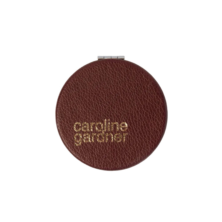 Flower Eyes Wine Round Pocket Mirror