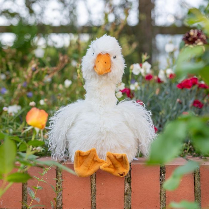 Goose Large Plush Pearl