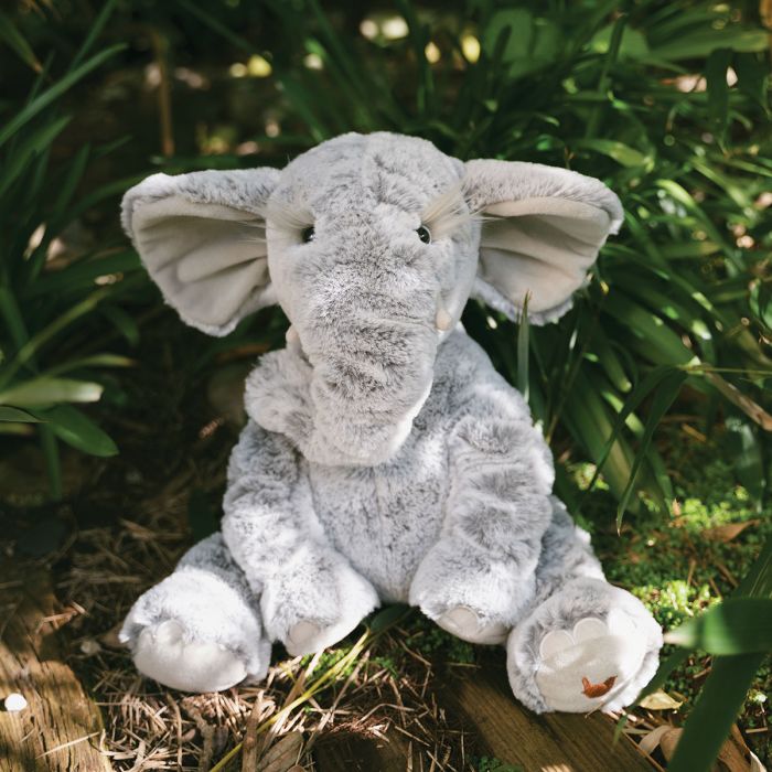 Winnie the Elephant plush toy by Wrendale Designs, soft and cuddly stuffed animal from Cornucopia Home and Gift.