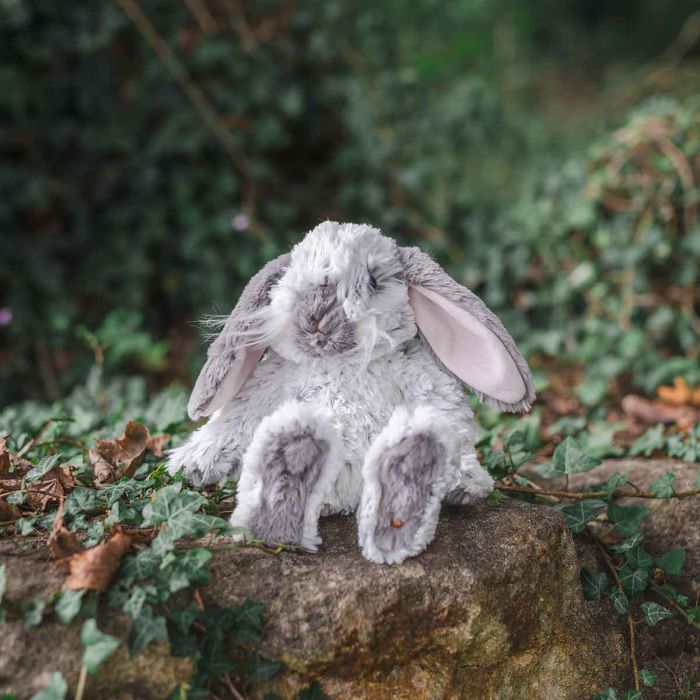 Medium plush rabbit toy by Wrendale Designs, featuring Rosie with soft fur and detailed features from Cornucopia Home and Gift.