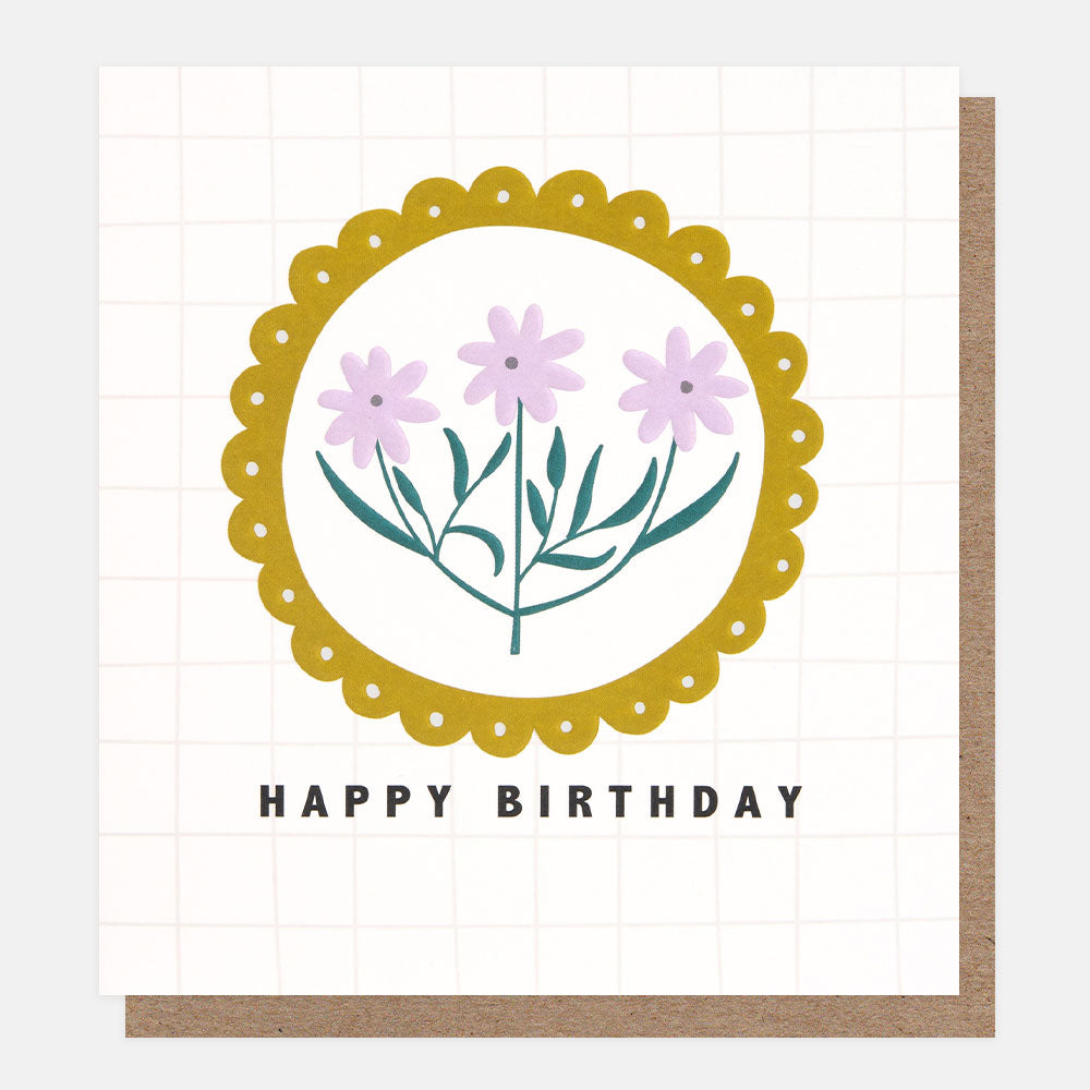 Happy Birthday Floral Card