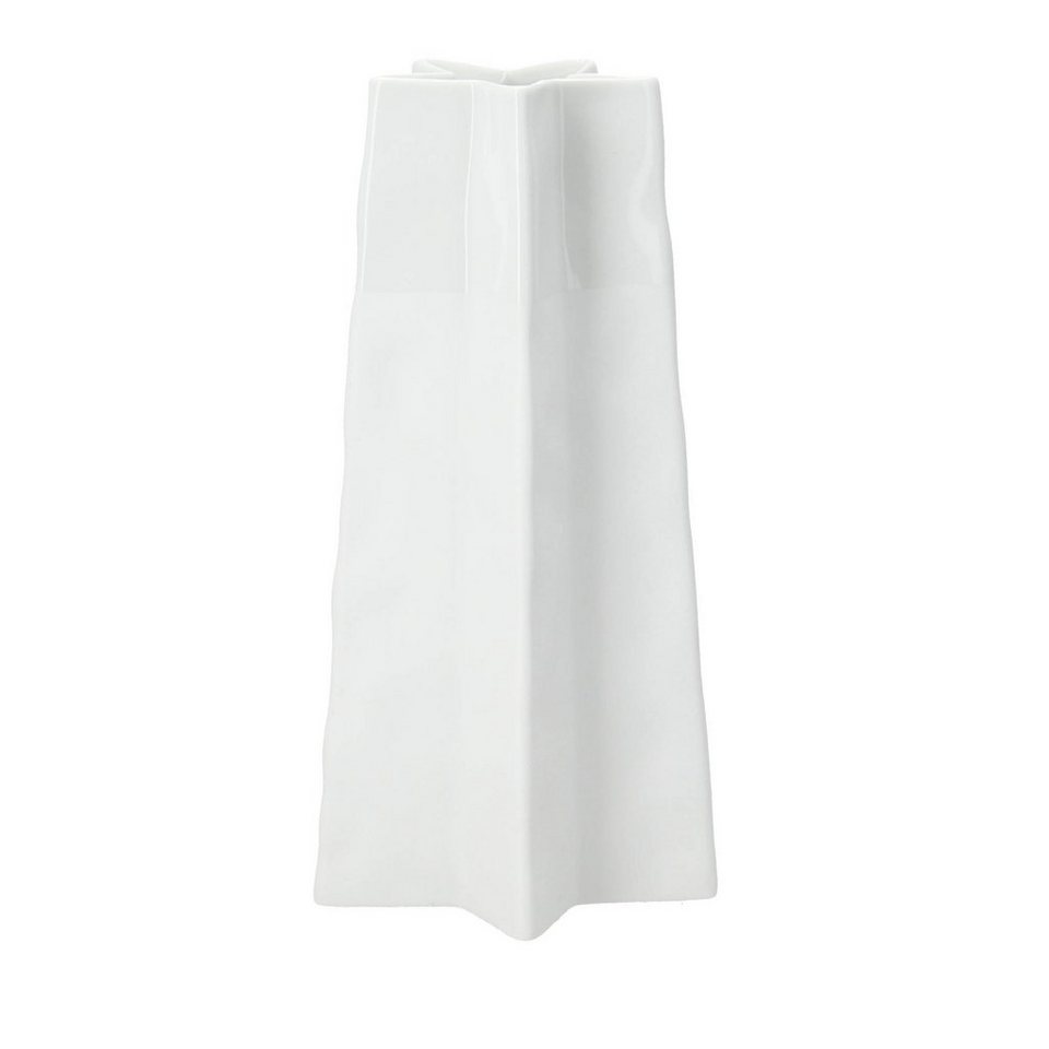 Medium white Räder Star Vase by Cornucopia Home and Gift, featuring a star-shaped design and 25cm height.