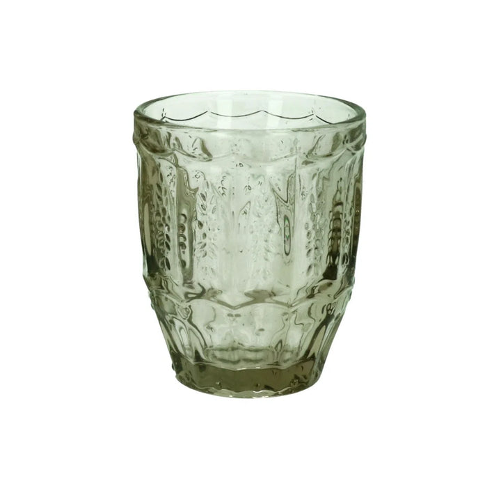 Gisela Graham Pressed Glass Tumbler - Green