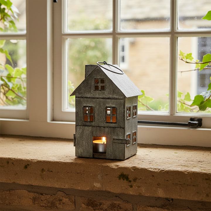 Small Grey House Lantern