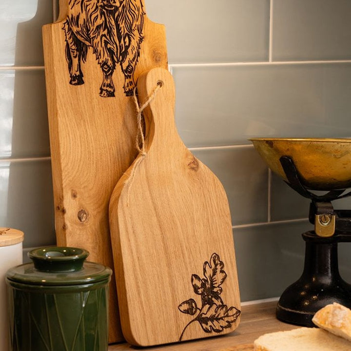 Selbrae House Medium Oak Hanging Paddle - Autumn Acorns