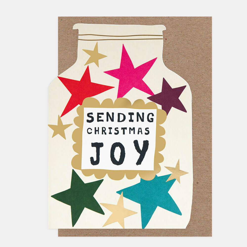 Sending Christmas Joy Jar Die-Cut Card