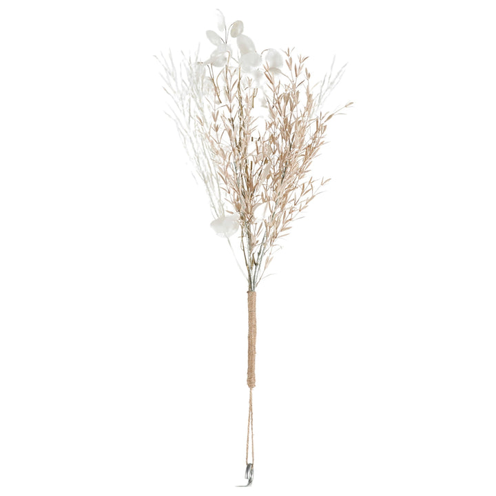Silver Dollar Bouquet Ivory Cream from Cornucopia Home and Gift, close-up of elegant, cream-colored floral arrangement.