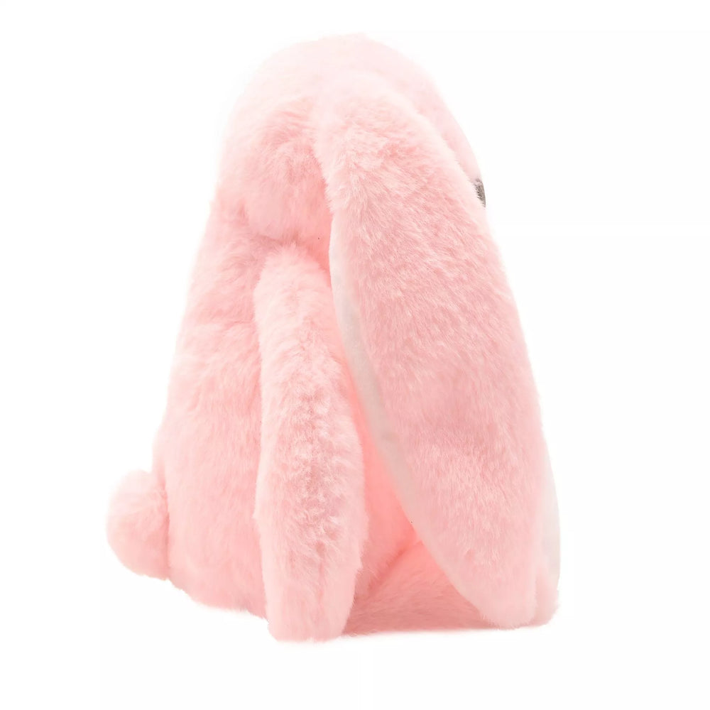Soft pink plush bunny toy named Beatrice by Widdop & Co, featuring a classical design, ideal for cuddling and decorative display.