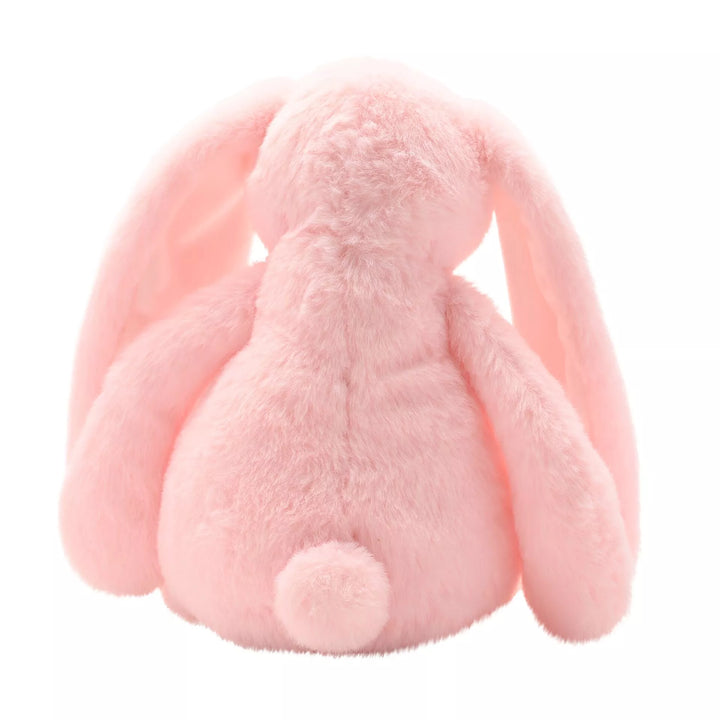 Soft pink plush bunny softie named Beatrice by Widdop &amp; Co, with detailed stitching and a cute, cuddly appearance from Cornucopia Home and Gift