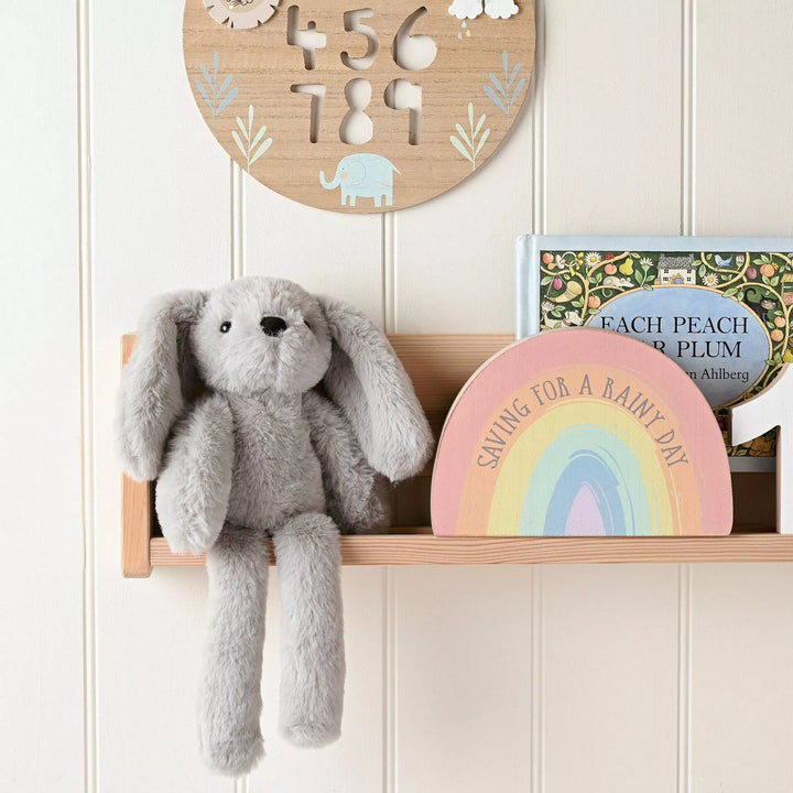 Theo The Plush Long Leg Grey Bunny Softie