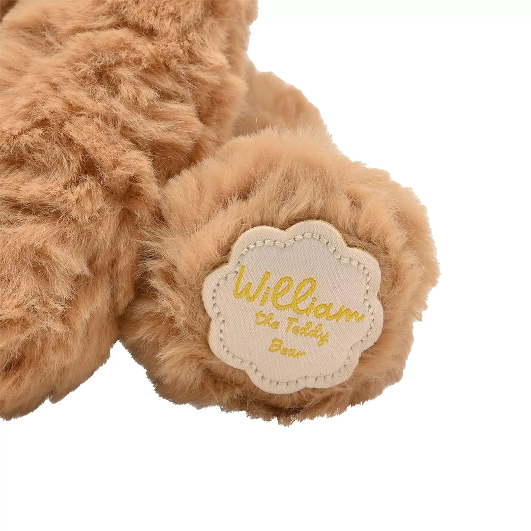 William the plush sitting brown teddy bear softie by Widdop &amp; Co, soft and cuddly teddy bear for comfort and play.