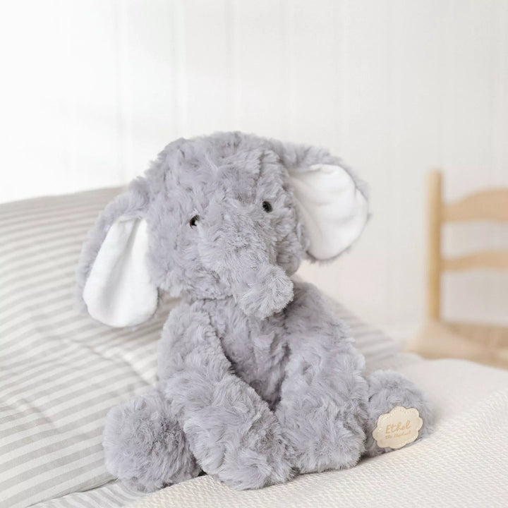 Ethel The Plush Sitting Grey Elephant Softie