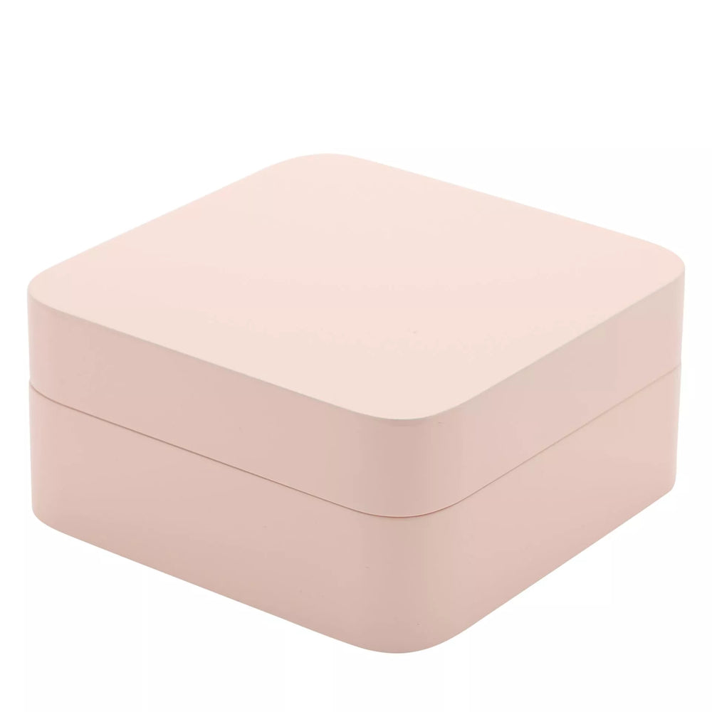Pink jewellery box by Widdop & Co from Cornucopia Home and Gift, featuring a decorative design and multiple compartments.