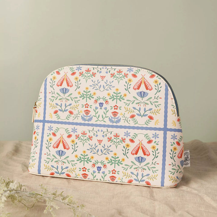 Large Make Up Bag - Cream