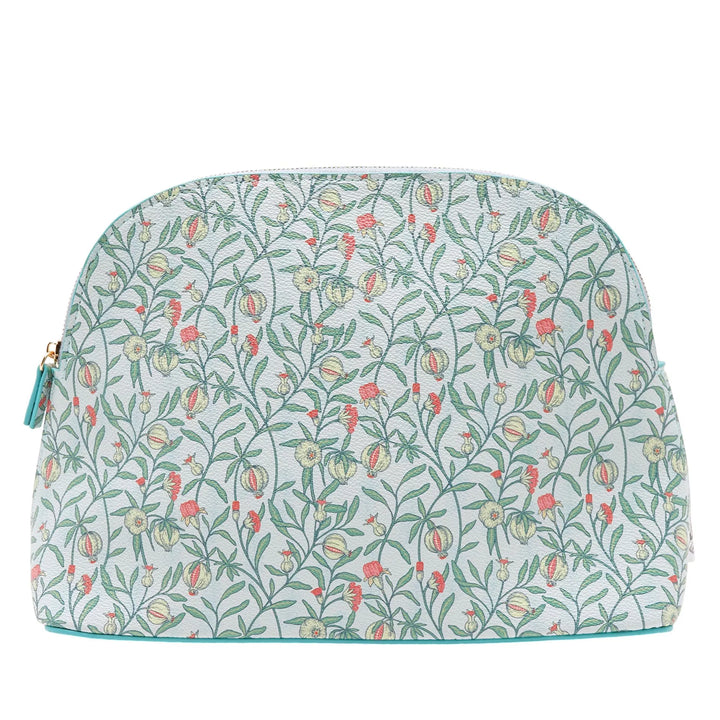 Large Floral Make-Up Bag - Blue