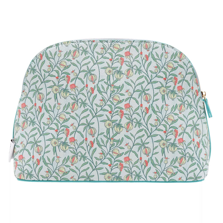 Large Floral Make-Up Bag - Blue