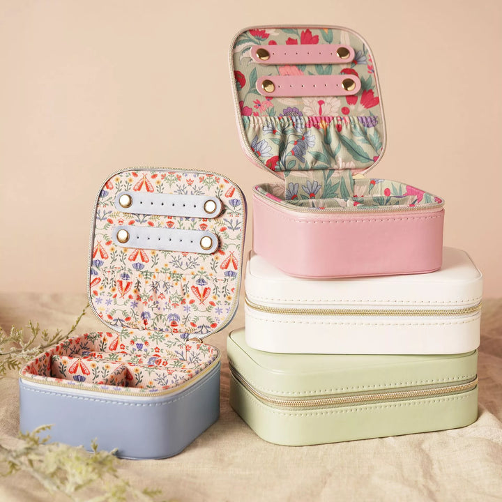 Green Floral Jewellery Box