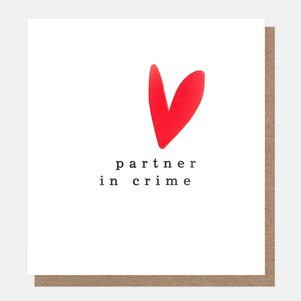 Partner in Crime Text Valentines Day