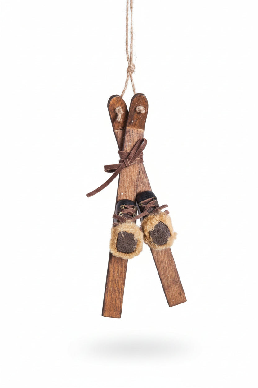 Vintage Mini Skis hanging Decoration