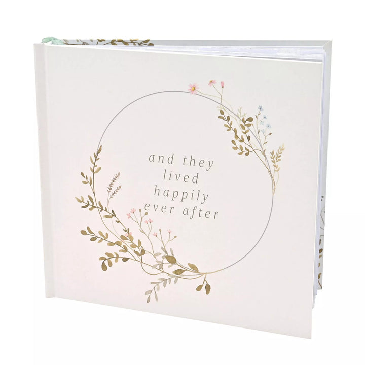 Wildflower wedding album by Widdop &amp; Co featuring floral cover design, perfect for capturing wedding memories.