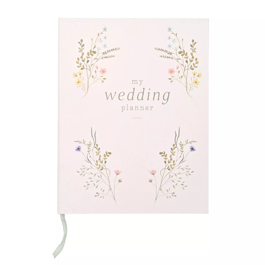 Wildflower wedding planner by Widdop & Co from Cornucopia Home and Gift, featuring a floral cover design and organized interior pages.