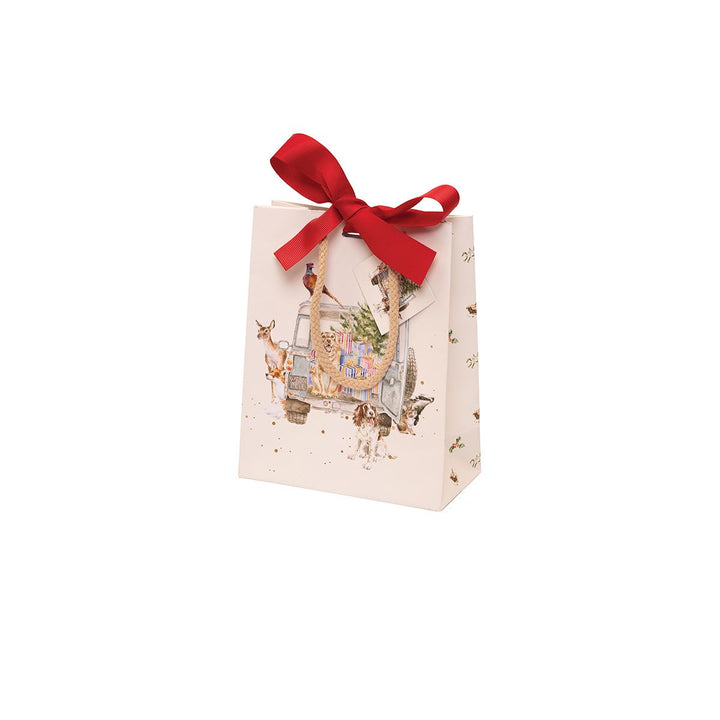 Small Driving Home for Christmas Gift Bag