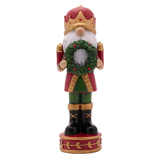Widdop &amp; Co Santa Nutcracker, 29cm tall, Christmas decorative figurine by Cornucopia Home and Gift, featuring Santa in traditional attire.