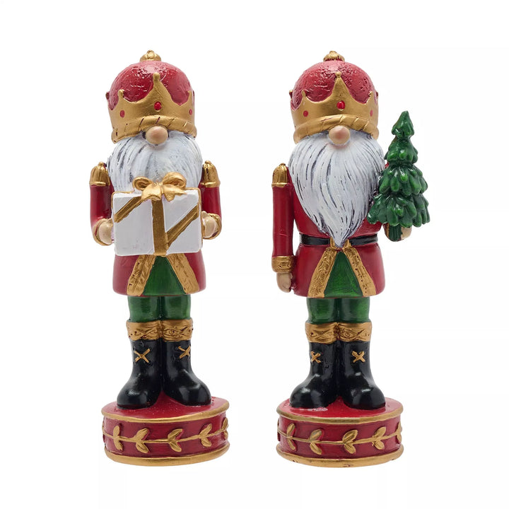 Widdop &amp; Co Christmas Nutcracker figurine, 15.5cm tall, featuring festive holiday design by Cornucopia Home and Gift