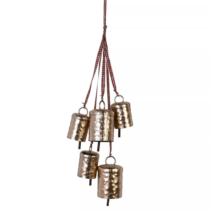 Widdop &amp; Co Christmas hanging bell decoration, 22 cm, with festive design for holiday decor by Cornucopia Home and Gift